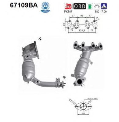 AS 67109BA Catalytic Converter